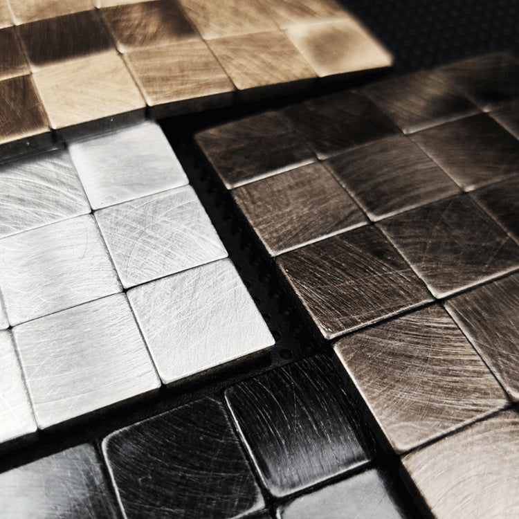 Mosaikfliesen Tapete Zeitgenössische Abzieh- und Klebetapete mit quadratischer Form