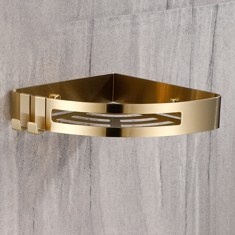 Brehn | Modern Gold/Silver 3-teiliges Badezimmer-Zubehörset, Bade-Regal