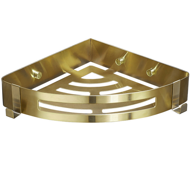 Brehn | Modern Gold/Silver 3-teiliges Badezimmer-Zubehörset, Bade-Regal