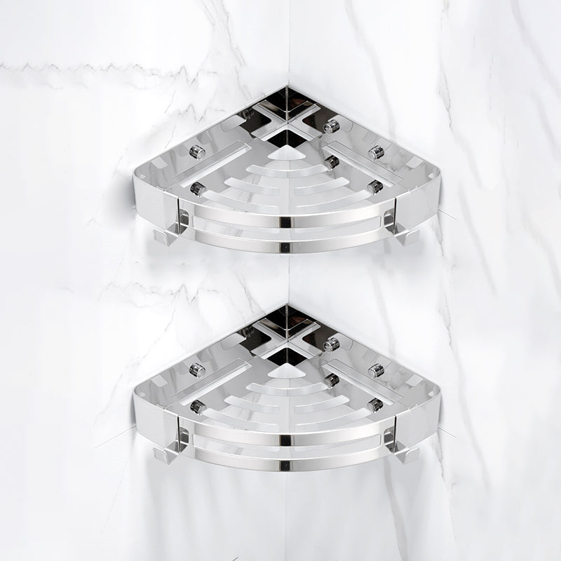 Brehn | Modern Gold/Silver 3-teiliges Badezimmer-Zubehörset, Bade-Regal