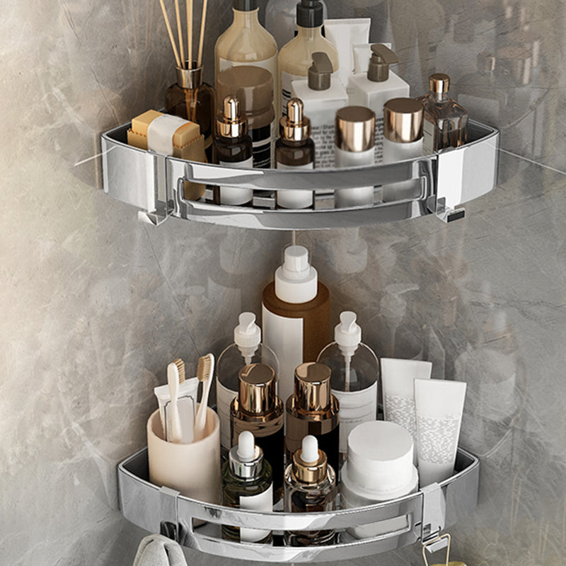 Brehn | Modern Gold/Silver 3-teiliges Badezimmer-Zubehörset, Bade-Regal