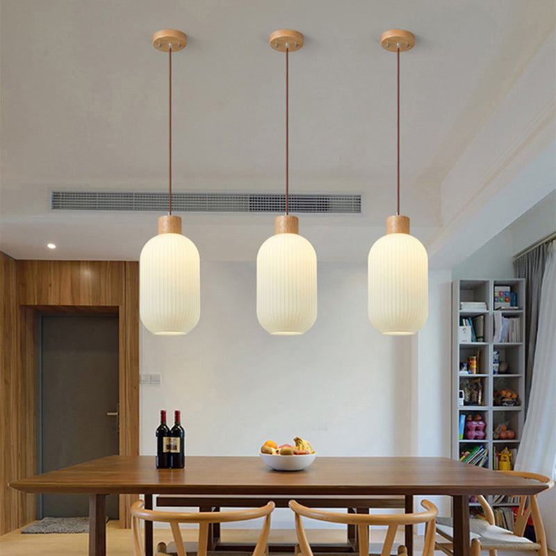 Brehn | VintageLight - Stilvolle Holz- und Glas-Pendelleuchte