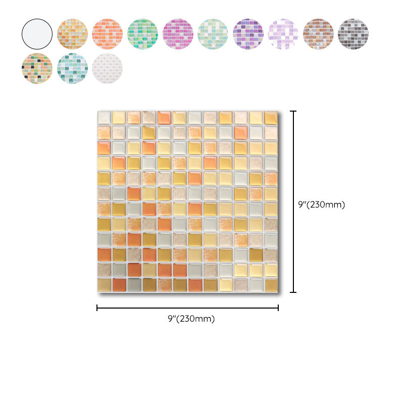 Buntes Mosaik Peel & Stick Fliesen Wasserdicht für Rückwand