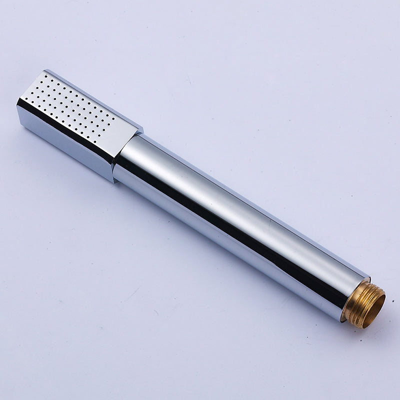 Einfacher Handheld Duschkopf Quadrat 304 Edelstahl Duschkopf