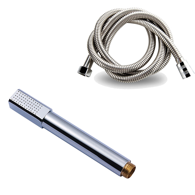 Einfacher Handheld Duschkopf Quadrat 304 Edelstahl Duschkopf