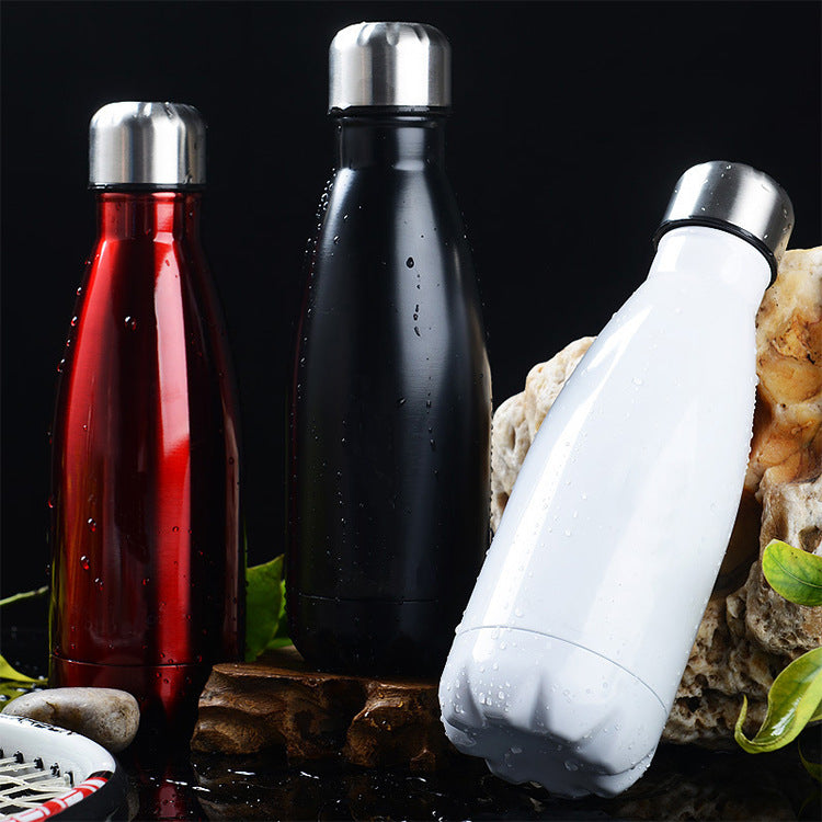 Damen Isolierte Edelstahl-Trinkflasche mit Holzoptik Brehn