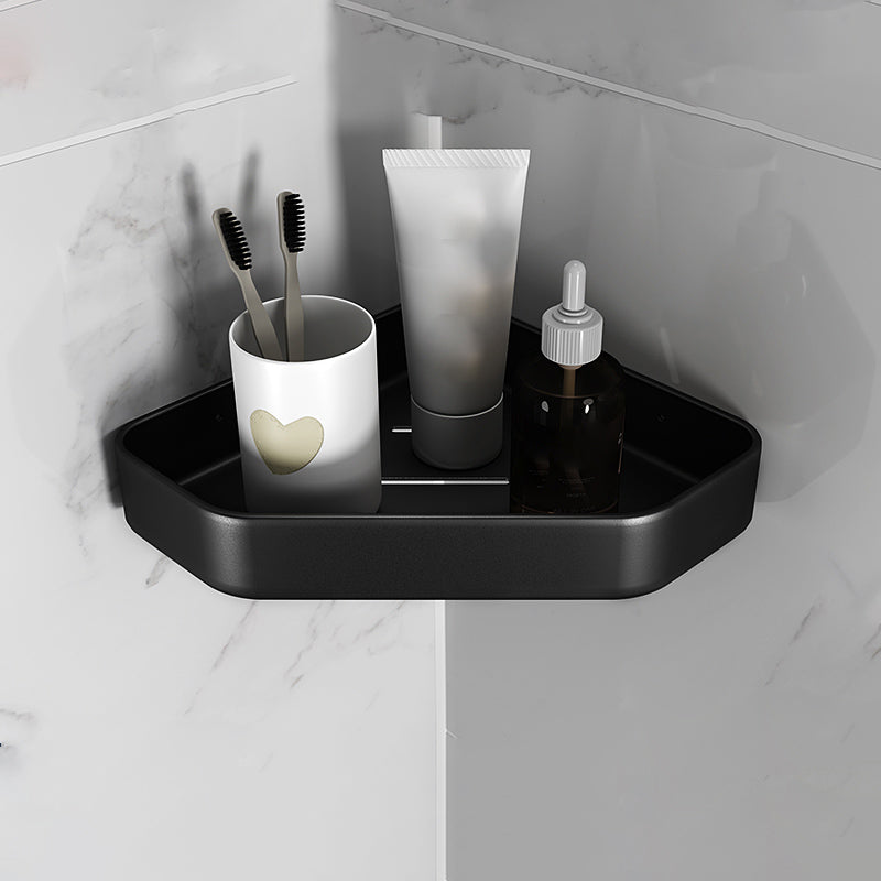 Matt schwarze Badezimmerzubehörset Modern anti-rust 1/2/3-teiliges Badezimmerregal
