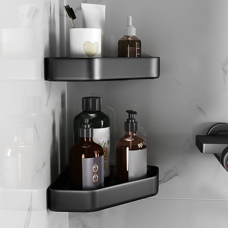 Matt schwarze Badezimmerzubehörset Modern anti-rust 1/2/3-teiliges Badezimmerregal