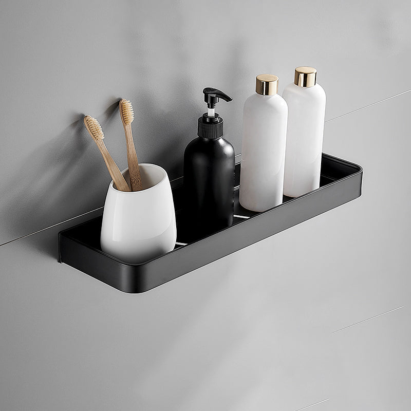 Matt Schwarz Badezimmer Set Modern 1/2 - Stück Edelstahl Badregal