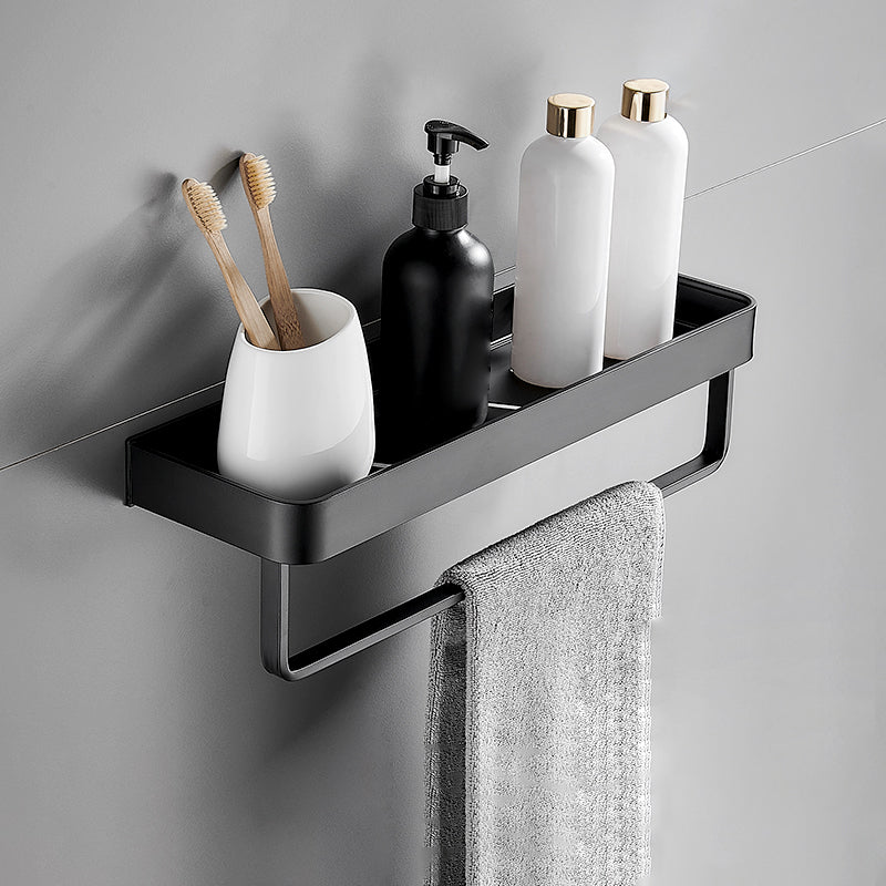 Matt Schwarz Badezimmer Set Modern 1/2 - Stück Edelstahl Badregal