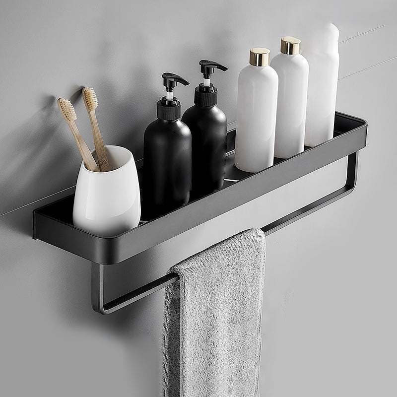 Matt Schwarz Badezimmer Set Modern 1/2 - Stück Edelstahl Badregal