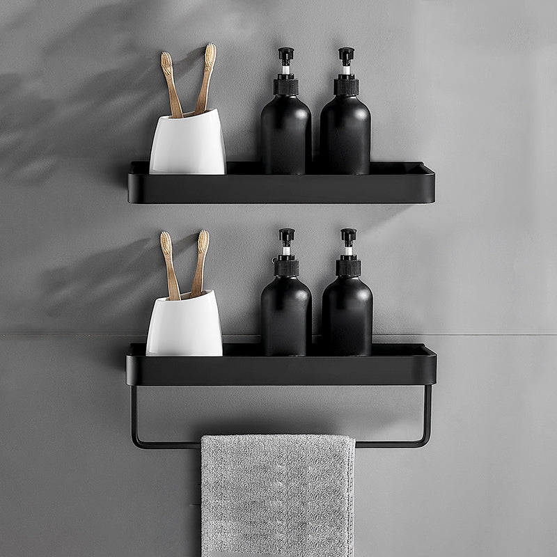 Matt Schwarz Badezimmer Set Modern 1/2 - Stück Edelstahl Badregal