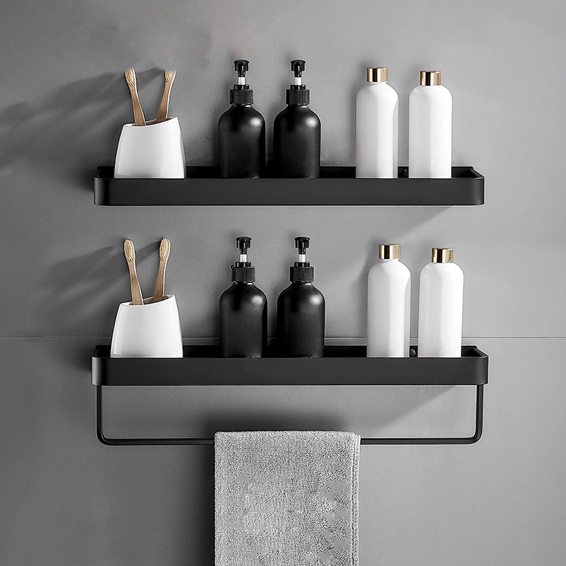 Matt Schwarz Badezimmer Set Modern 1/2 - Stück Edelstahl Badregal