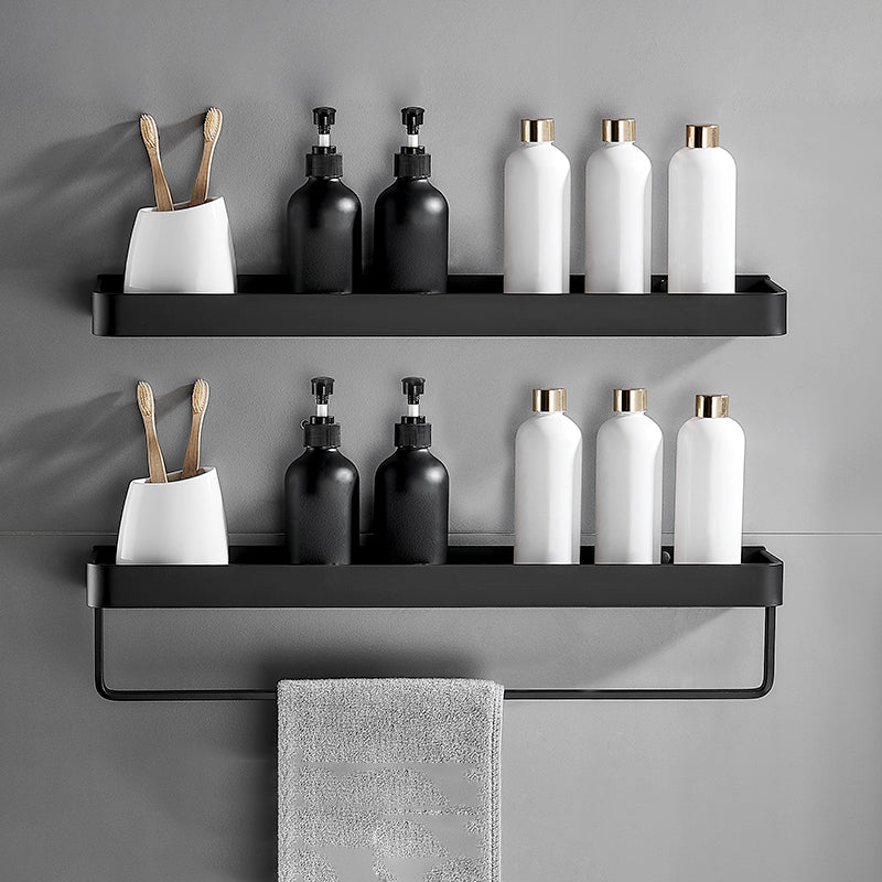 Matt Schwarz Badezimmer Set Modern 1/2 - Stück Edelstahl Badregal