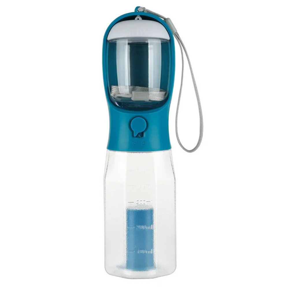 TrailBuddy™ – 3-in-1 Hunde-Trinkflasche mit Futterbox | Brehn