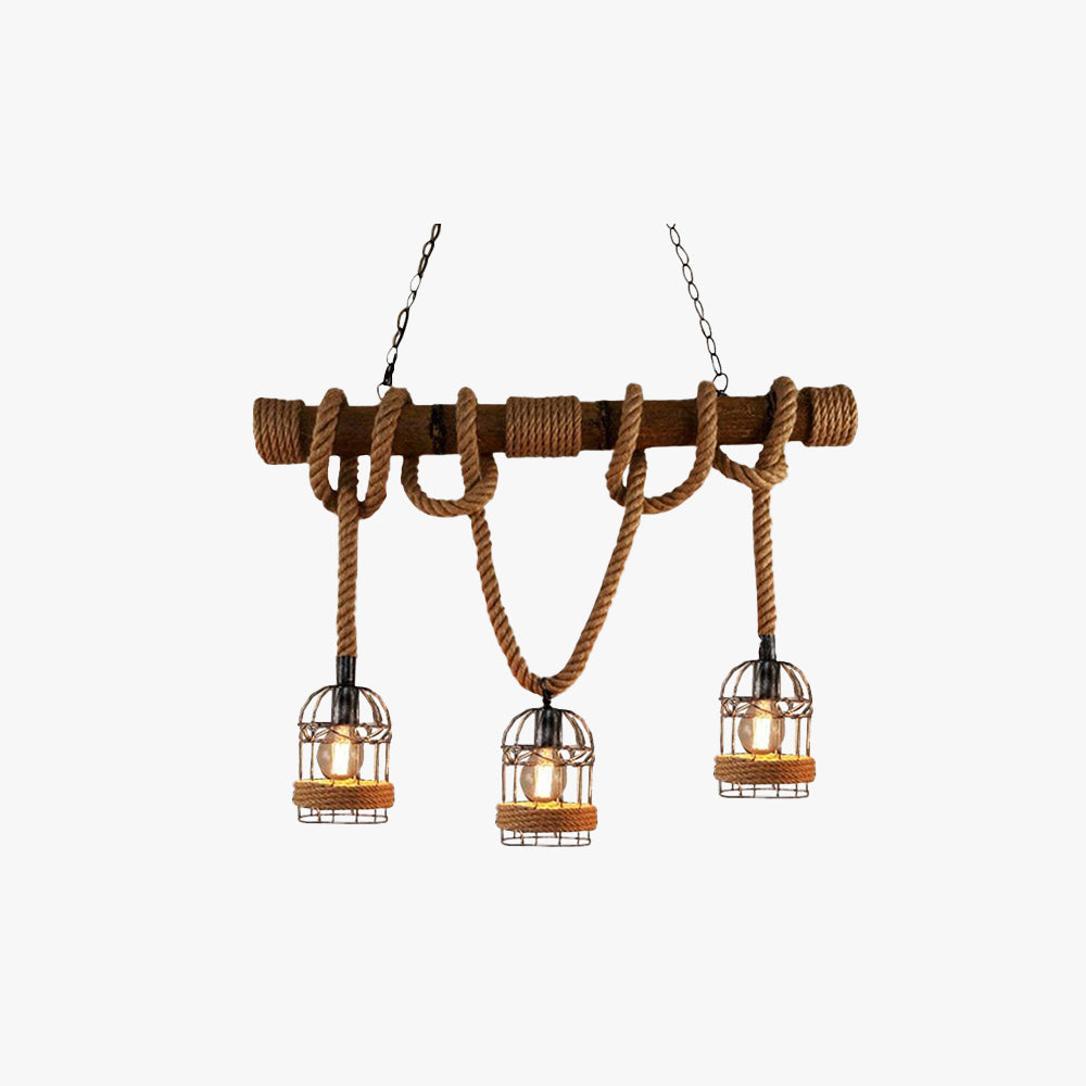 Brehn | AlessioGlow - Luxus Retro Holz- und Metallpendelleuchte