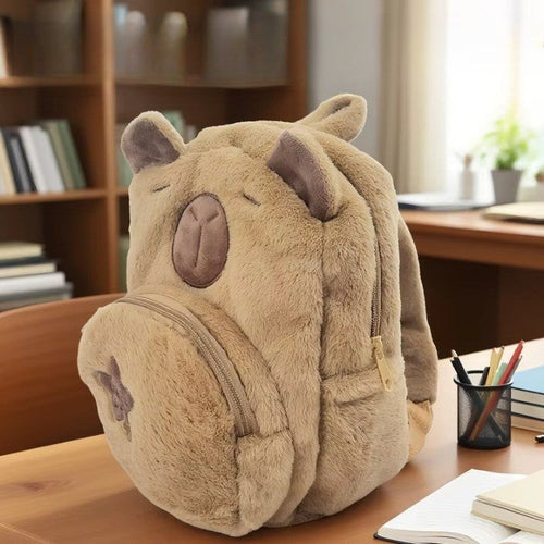 Brehn | Capybara süßer Plüsch Kinder Rucksack