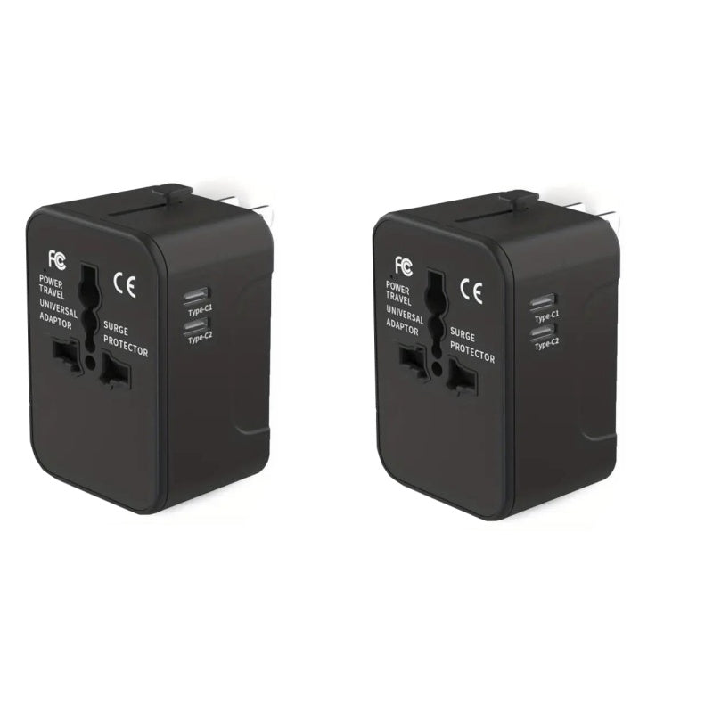 Universeller Reiseadapter mit dualen USB-Anschlüssen | Brehn