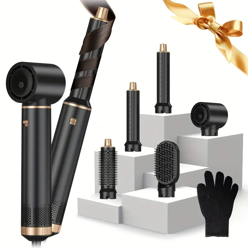 Brehn | ProStyler 5-in-1 Haistyling-Set - Fön, Lockenstab und Glätteisenbürste