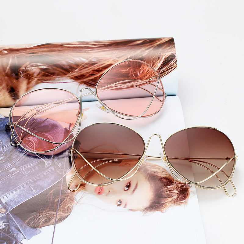 Damen modische Halbrahmenbrille mit filigranem, minimalistischen Design Brehn