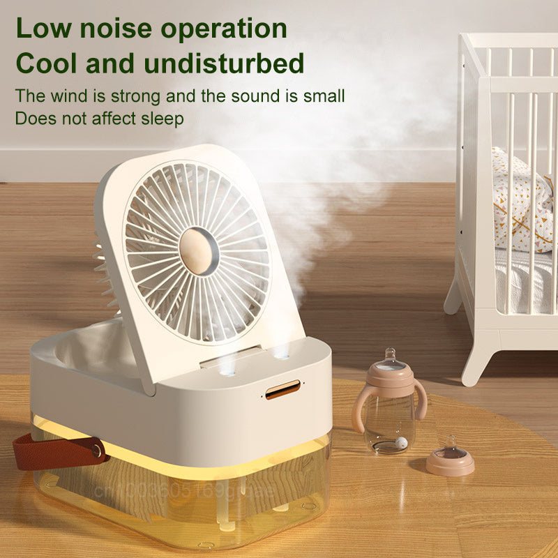 Portabler Spray-Ventilator mit Nachtlicht | Brehn