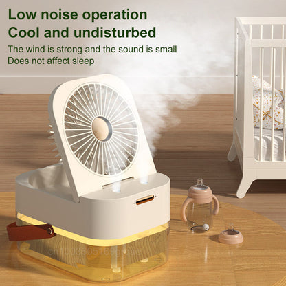 Portabler Spray-Ventilator mit Nachtlicht | Brehn
