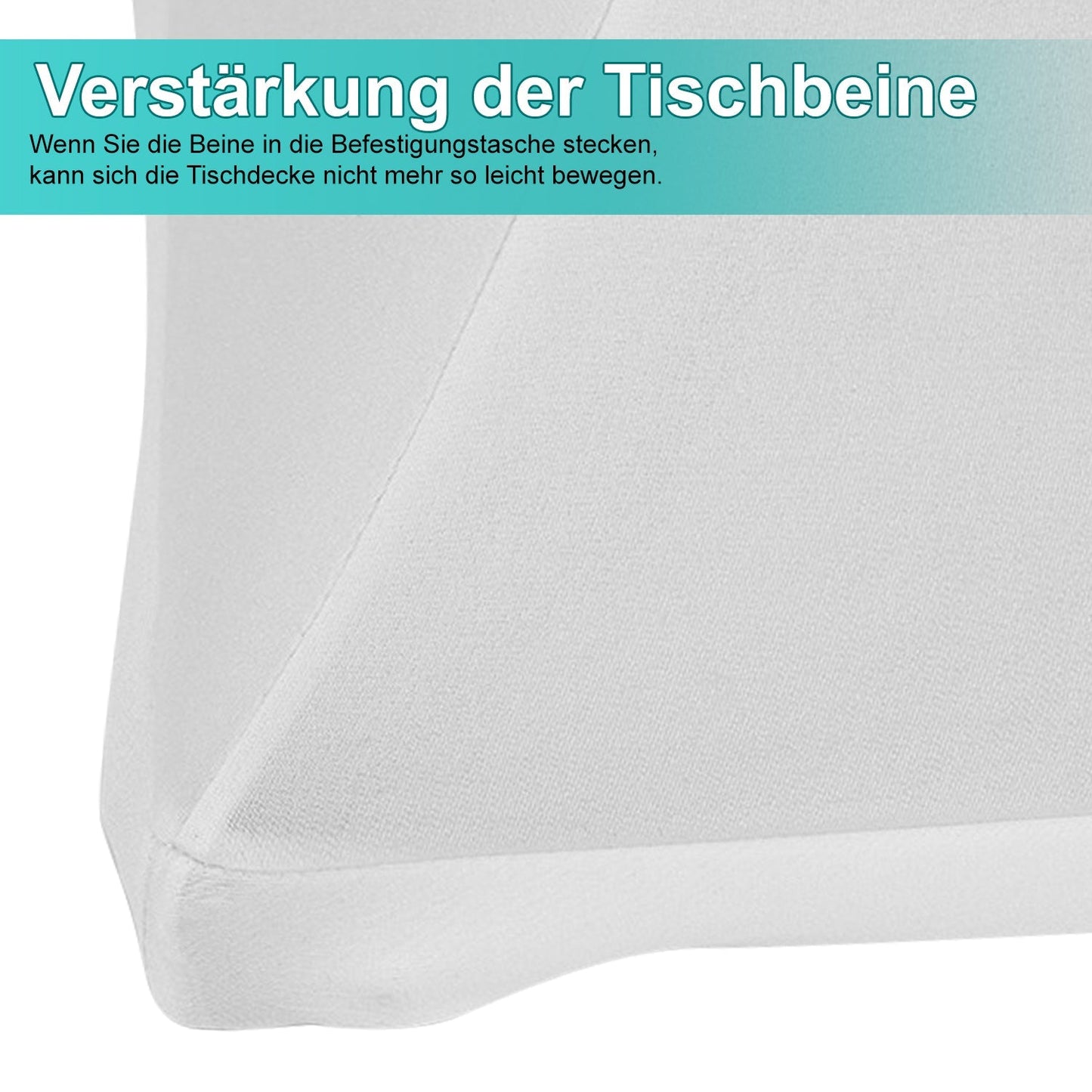 Stehtischhusse Stretch Rund Stehtisch Husse Weiß | Brehn