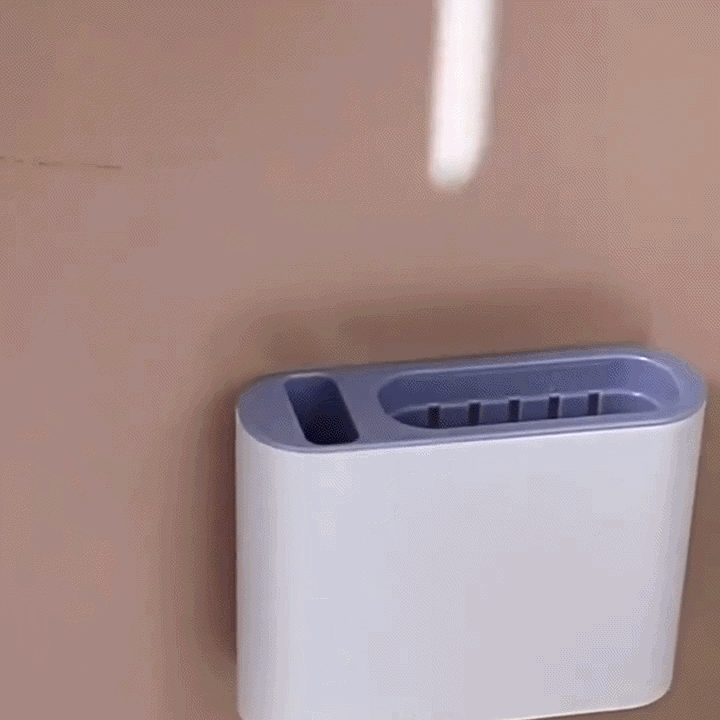 Silikon-Toilettenbürste mit Wandhalterung | Brehn