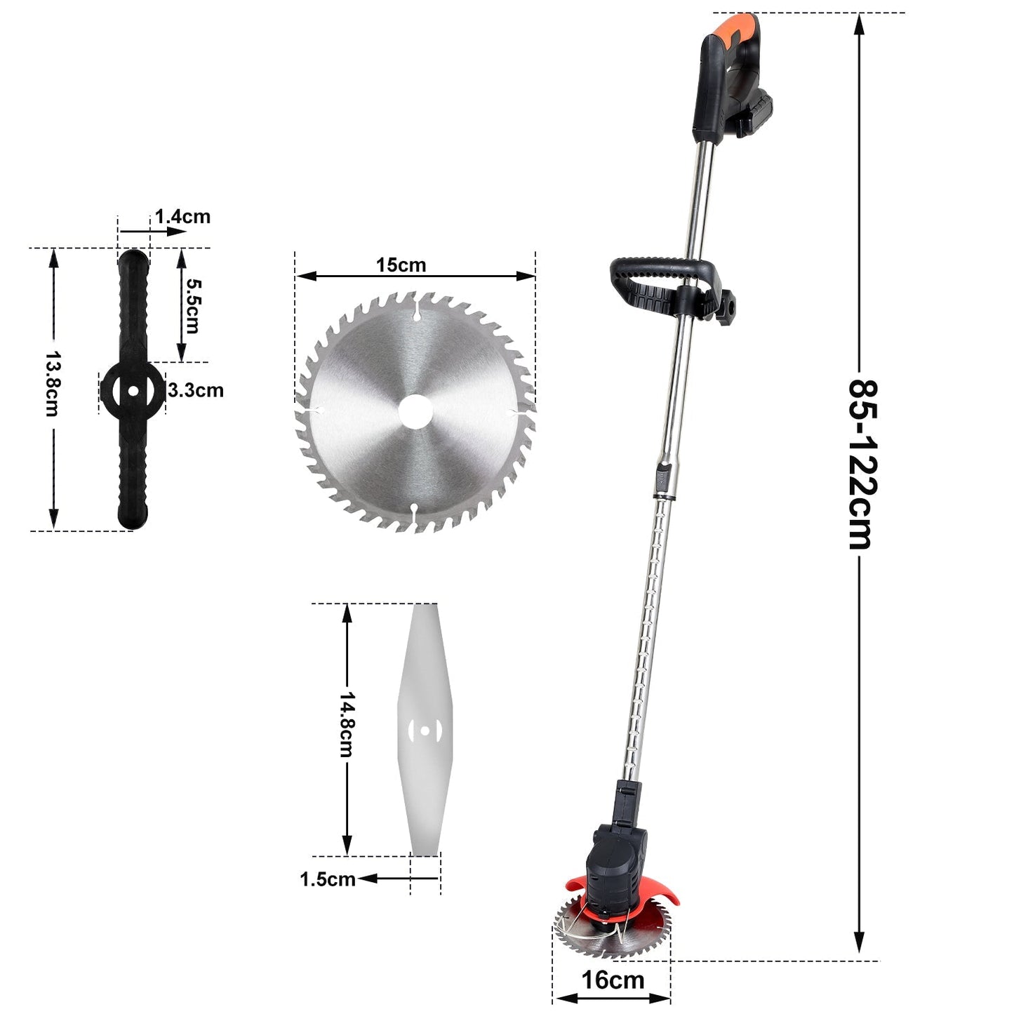 Akku Rasentrimmer 21V 8000 U/min | Brehn