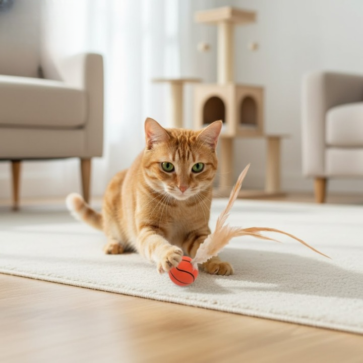 FetherSprint — Entfessle den wilden Jäger in deiner Katze mit lautlosem Spielspaß! | Brehn