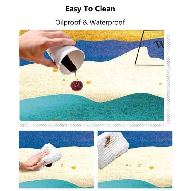 SafeStyle Nonslip Matte für Zuhause – Modernes Design & Waschbares Kunstleder | Brehn