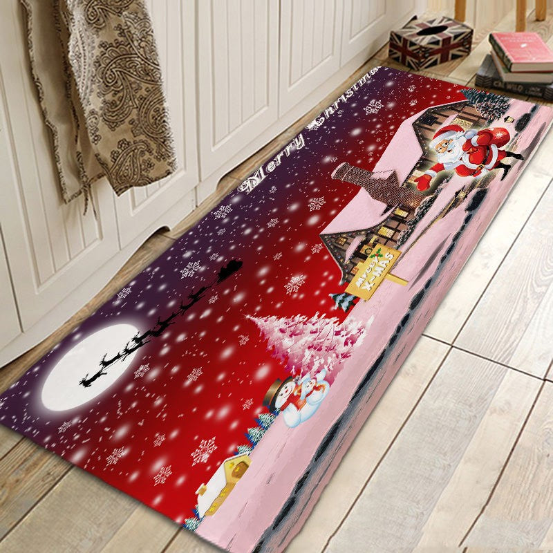 Brehn | Santa Claus Flanell Absorbierende Fußmatte