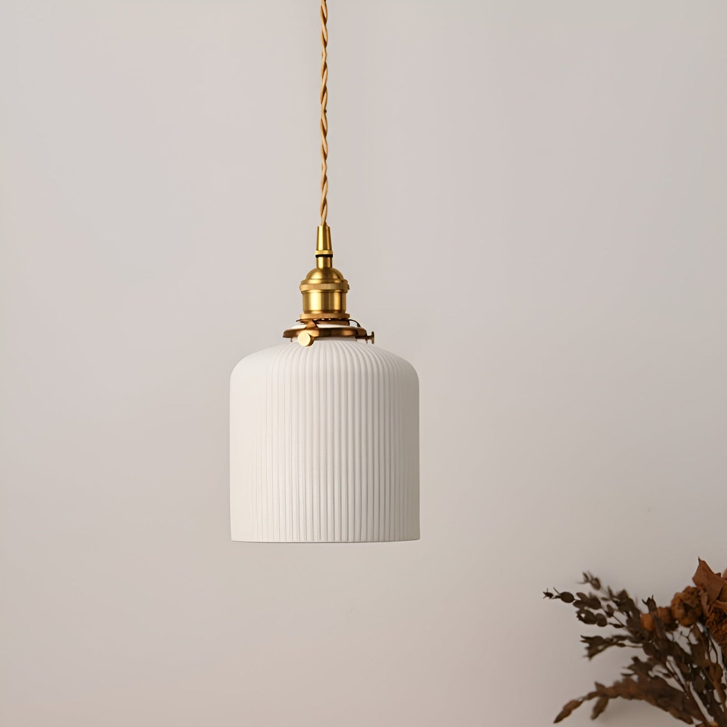 AmberZen Light – Vintage Keramik Glas Pendelleuchte | Brehn