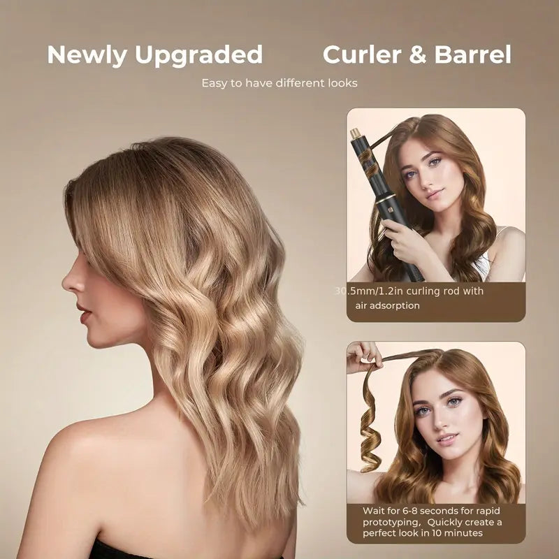 Brehn | ProStyler 5-in-1 Haistyling-Set - Fön, Lockenstab und Glätteisenbürste