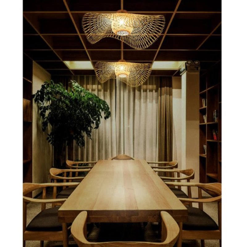 Brehn | MutoCraft - Elegante Rattan Pendelleuchte mit japanischen Einflüssen