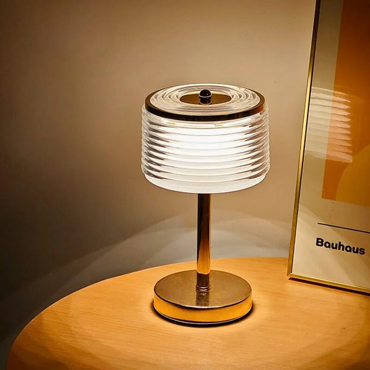 Brehn | Kabellose wiederaufladbare LumiNook Tischlampe - Schaffen Sie Atmosphäre und Stil mit dieser luxuriösen Tischlampe