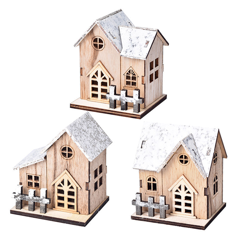 Brehn | Weihnachtlich beleuchtetes Haus