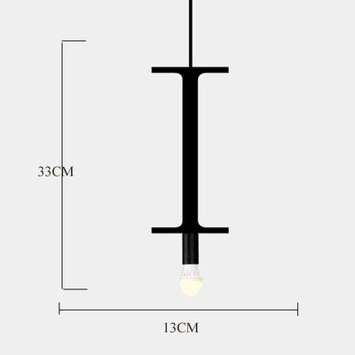 Künstlerisches Buchstaben-förmiges Pendelleuchte