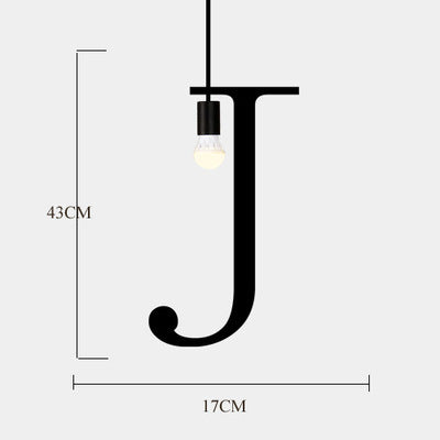 Künstlerisches Buchstaben-förmiges Pendelleuchte