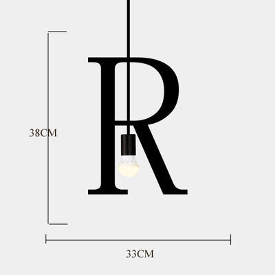 Künstlerisches Buchstaben-förmiges Pendelleuchte