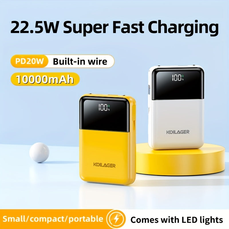 Powerbank 10000mAh Mini mit Display | Brehn