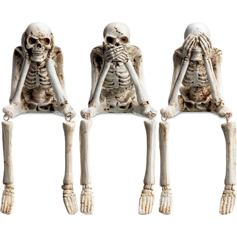 Brehn | Halloween Harz-Skelett-Figuren