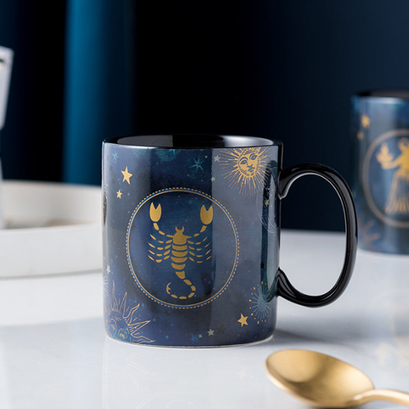12 Konstellationen Tasse Kobalt Blau Keramik Kaffeetasse | Brehn
