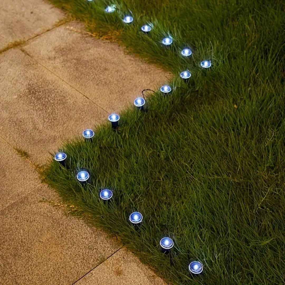 LumaTerra – 15er-Pack Solar-Gartenweglichter