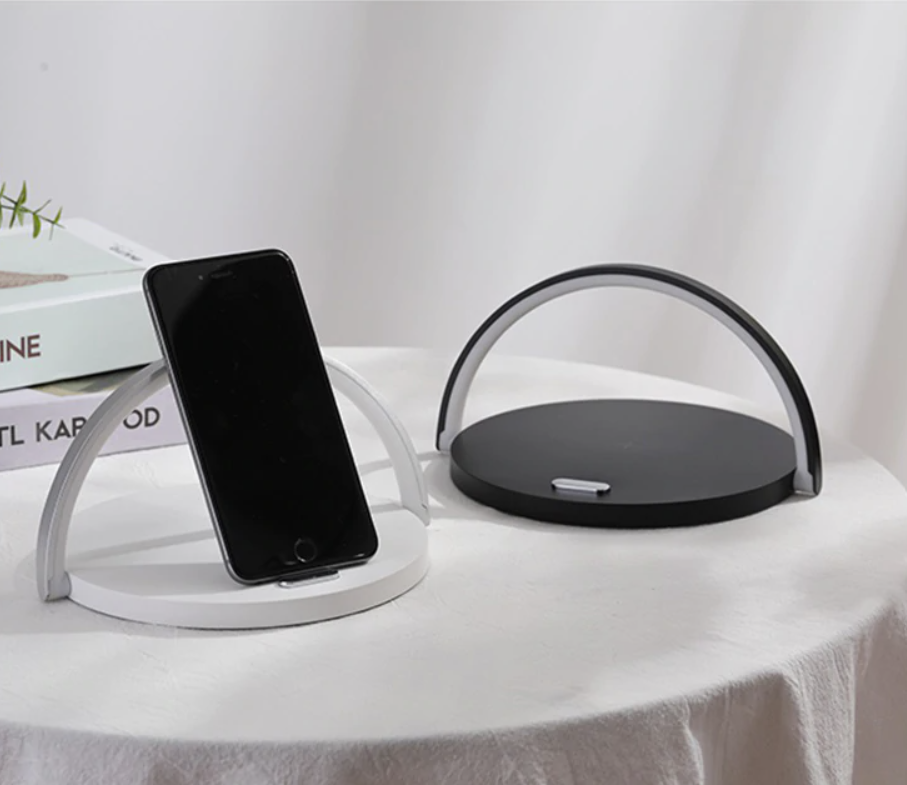 Brehn | Bowlight Design | Atmosphärisches 3-in-1 Nachtlicht mit kabelloser Ladung