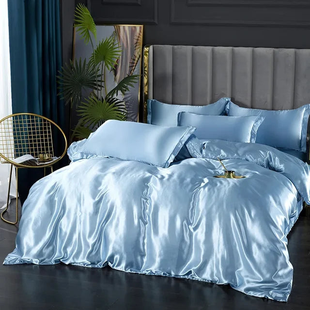 Brehn | Luxuriöses Seiden-Satin-Bettwäsche-Set - SilkElegance