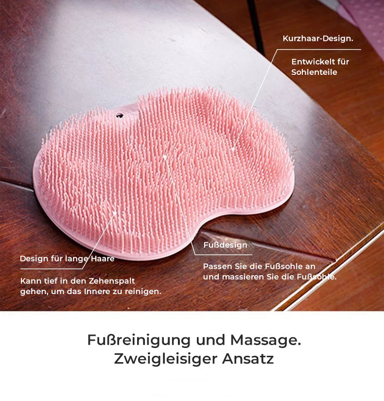 Brehn | Fuß- und Rückenschrubber für die Dusche, Massagepad