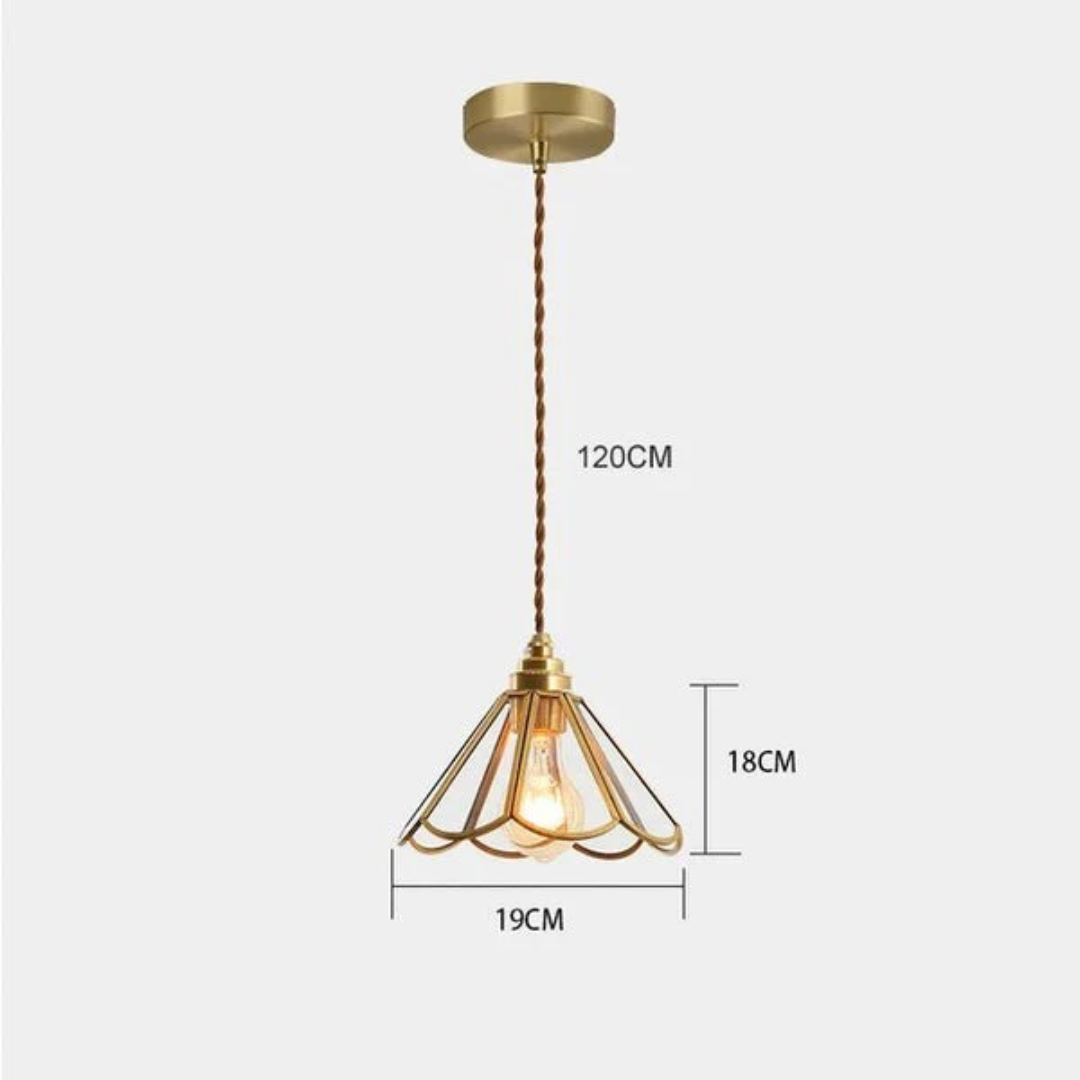 Brehn | Design Pendelleuchte Buntglas