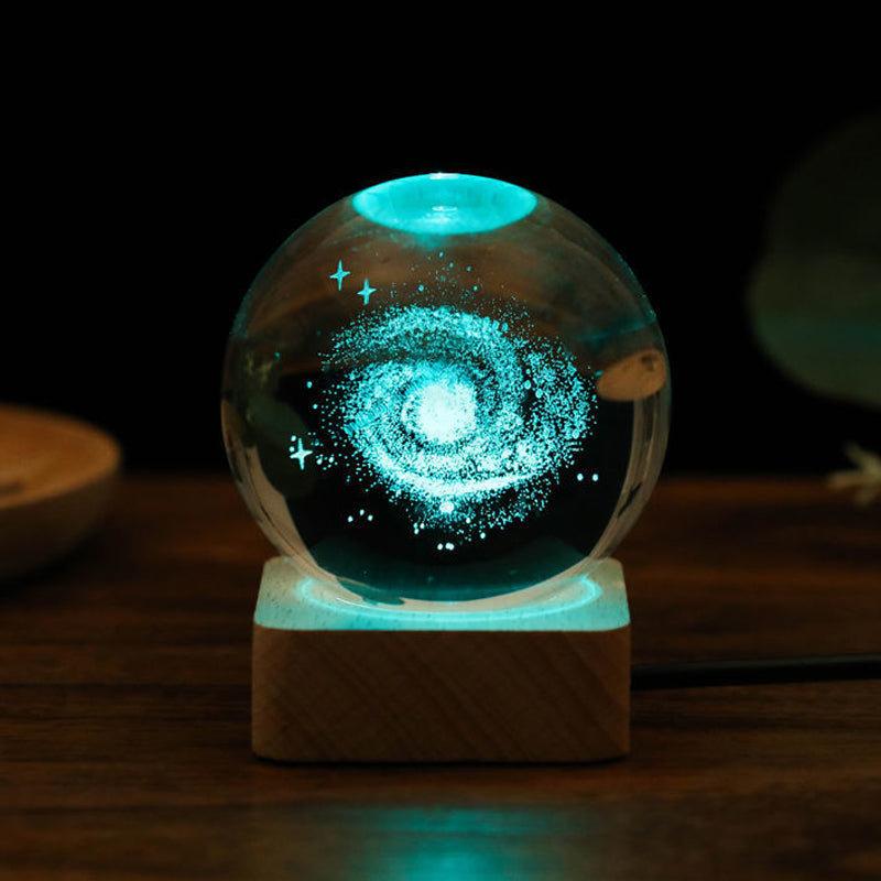 3D Galaxy Kristallkugel Nachtlicht Dekorlampe | Brehn