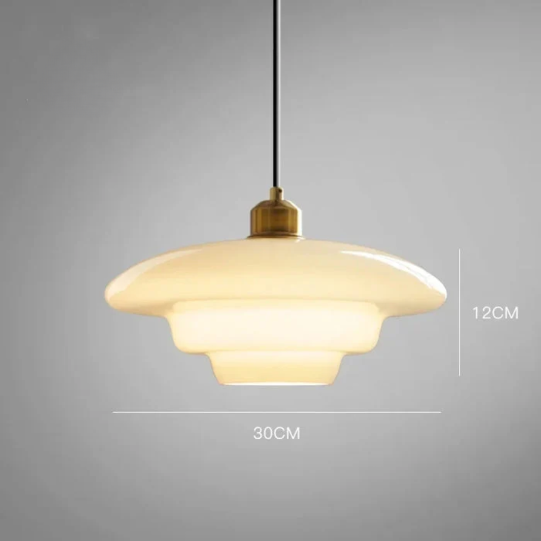 Brehn | Weiße Glas Design Pendelleuchte